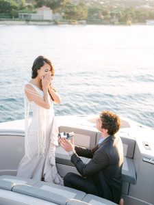 Most elegant wedding proposal in Saint-Tropez - wedding proposal on a yacht - wedding planner Saint-Tropez - luxury destination wedding
